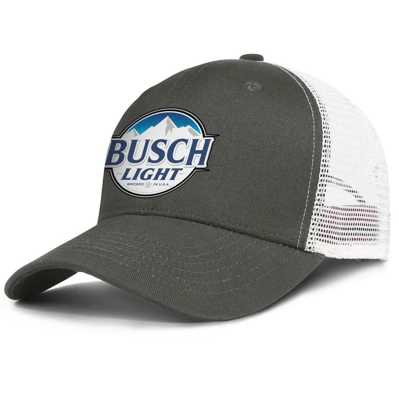 Знак Busch Light Beer, мужская и женская регулируемая сетчатая кепка дальнобойщика, винтажная команда, оригинальные бейсболки, логотип Busch Light Beer Lo3620625