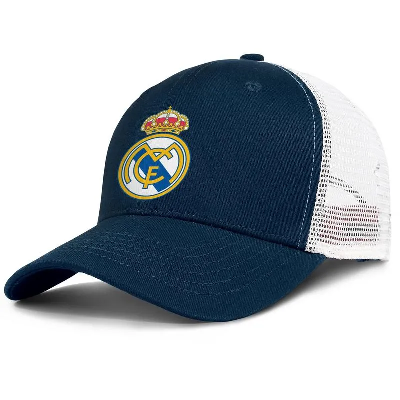 Real Madrid CF Blancos Los Merengues Vikingos verstellbare Trucker-Meshcap für Herren und Damen, modischer Baseball, personalisiert, 9696796