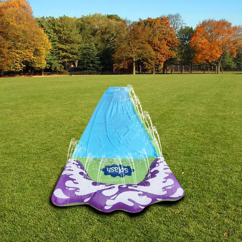 Nieuwe Opblaasbare Glijbaan Dubbele Racer Zwembad Kinderen Zomer Park Achtertuin Speelplezier Outdoor Splash Slip Glijbaan Wave Rider267a