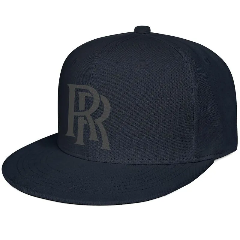 Rolls Royce Logo Herren- und Damen-Baseballkappe mit Snap-Back, cool, leer, Hip Hop, flache Krempe, Symbol, Logo, Emblem, RR-LOGO, Distressed Blue 4071287