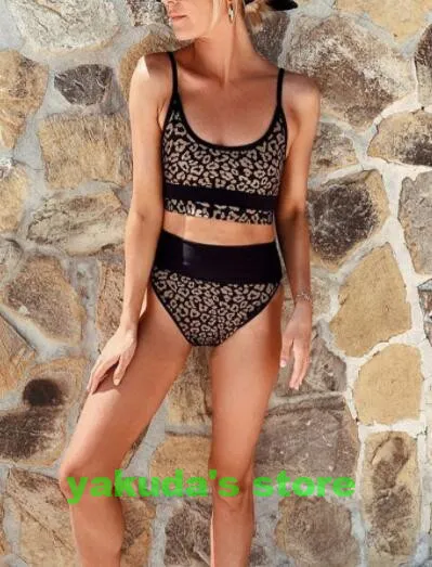 Design Badebekleidung sexy Leopardengürtel Ein -Stück Bikini Deep V Hals Rückenfaldrehbrochener Stahlhalterung gesammelte Hochtailel Girl Bikinis SE280SS