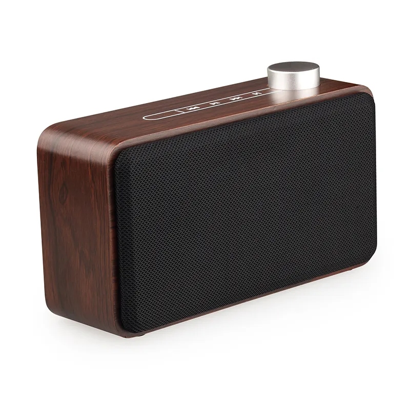 صندوق خشبي Bluetooth Hifi الخشبي مع زر اللمس اللاسلكي اللاسلكي مضخم الصوت TF Card USB MP3 مشغل للهاتف المحمول W5A