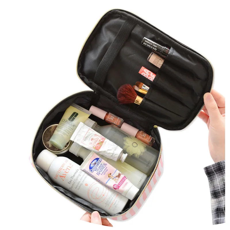Wodoodporne PVC przezroczystą torbę makijażu Kobiety Travel Organizer torebki kosmetyczne Zestawy Zestawy METUREMAIR Makijażowe toaletowe torba 264I