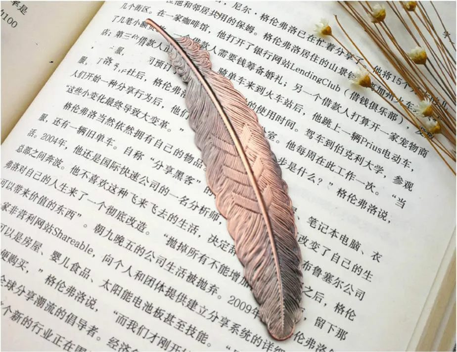 DIY Cute Kawaii Black Butterfly Feather Metal Bookmark for Book Paper Creative Items Lovely Korean Stationery Gift DLH422