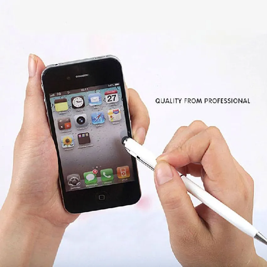 スマート携帯電話のタブレット用のボールポイントペン付きの多機能容量性タッチスクリーンスタイラス1インチの卸売カラフル2
