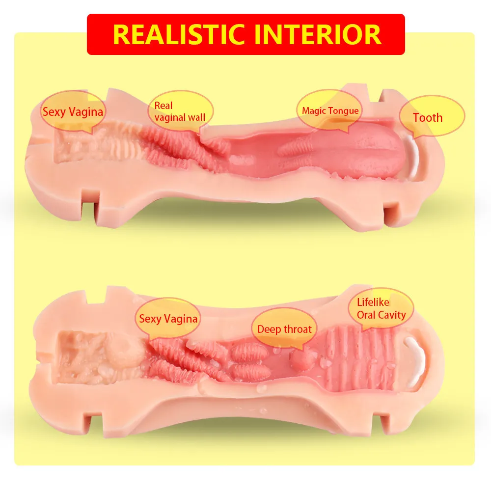 Erkekler için Seks Oyuncakları Erkek Emme Masturbator Cep Pussy Gerçek Vajina 3D Yapay Vajina Sahte Anal Erotik Yetişkin Oyuncaklar LJ201120