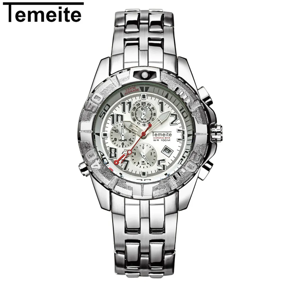 TEMEITE 2019 montres de luxe pour hommes d'affaires montre à Quartz de mode mâle Simple horloge Date montres mâle Relogio2862