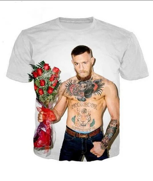 New Fashion Mens/Womans Conor McGregor T-Shirt Summer Style Funny Unisex 3D Print Casual T Shirt Tops Plus Size AA122