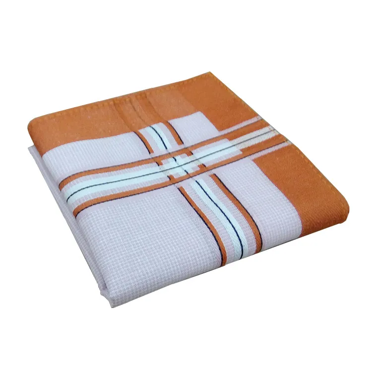 43*43CM Cotton Plaid Handkerchief Small Square Towel Men's Towel