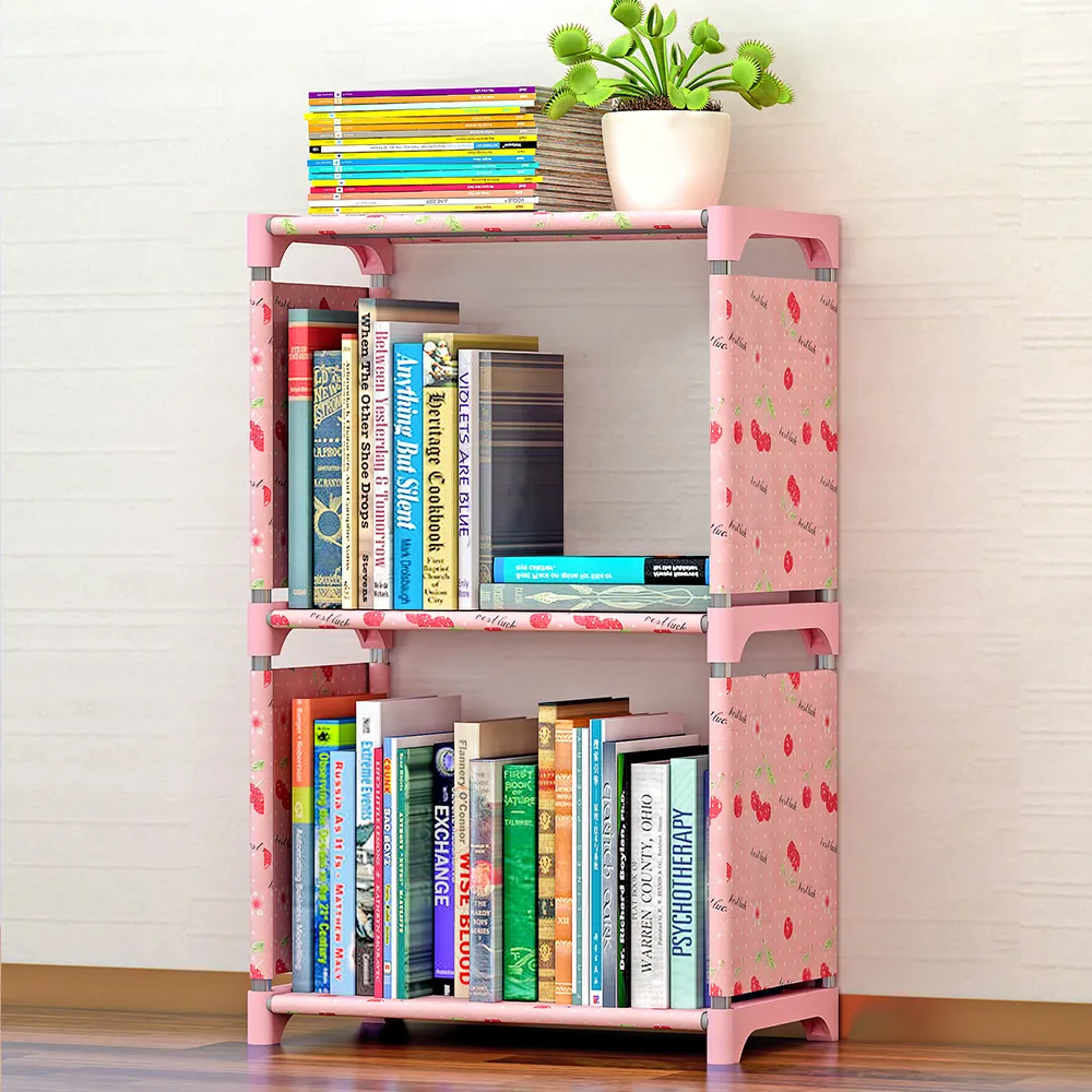 3Shelf Bookcase Book Sheelf4shelfBookshelfストレージビンブックディスプレイシェルビングユニットオーガナイザー5ShelfストレージシェルフT20031928874913