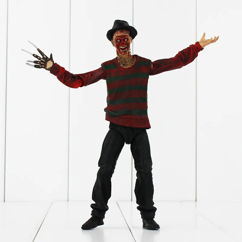 19 cm Neca Horror Film A Nightmare On Elm Street Freddy Krueger 30th Pvc Action Figure Model Toys Doll C19041501301A