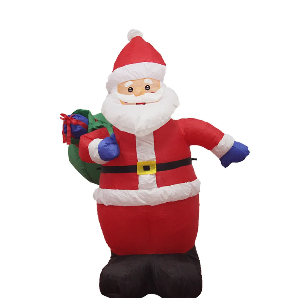 Gigante inflável papai noel ao ar livre decorações de natal para casa quintal jardim decoração feliz natal arcos de boas-vindas 2018317v