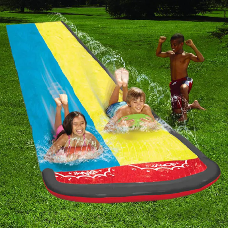 Новая надувная водная горка, двойной гонщик, детский бассейн, летний парк, задний двор, веселые игры на открытом воздухе, горка-всплеск, волна Rider190f