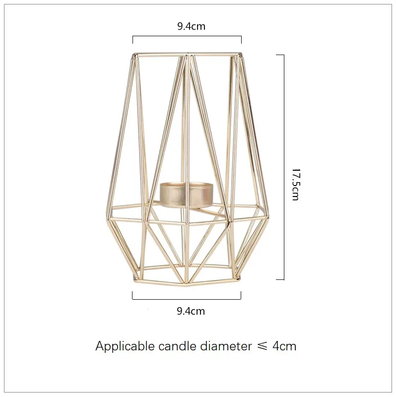 Świecznik Dekoracja Ślubna Prezent Świecznik Żelazny Różany Złoty Europejski Styl Romantyczny Wystrój Domu Dekoracje Stołowe Dekoracje