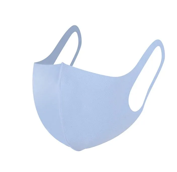 En stock anti-poussière visage bouche couverture PM2 5 masque respirateur anti-poussière respirant lavable réutilisable glace soie coton masques outils 1222j