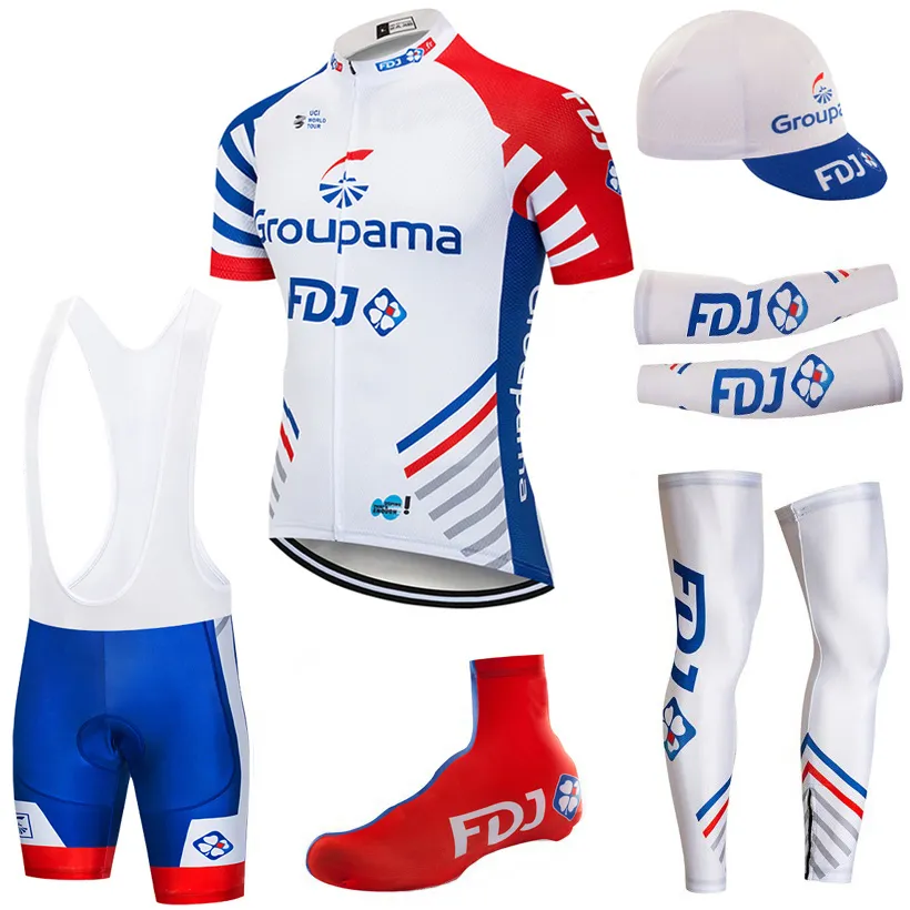 Conjunto de camisa de ciclismo 2020 pro equipe roupas de ciclismo ropa ciclismo verão respirável mtb bicicleta jersey armwarmer perna mais quente bib shorts kit7382367