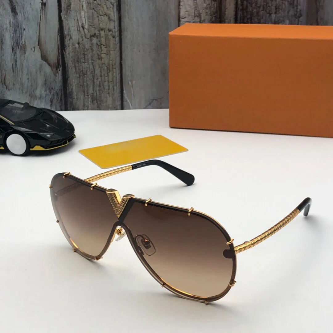 Sport Sunglass Men Metal Classic Vintage Women Solglasögon En bit Glasögon Kvinnlig körglasögon Oculos de Sol Masculino265y