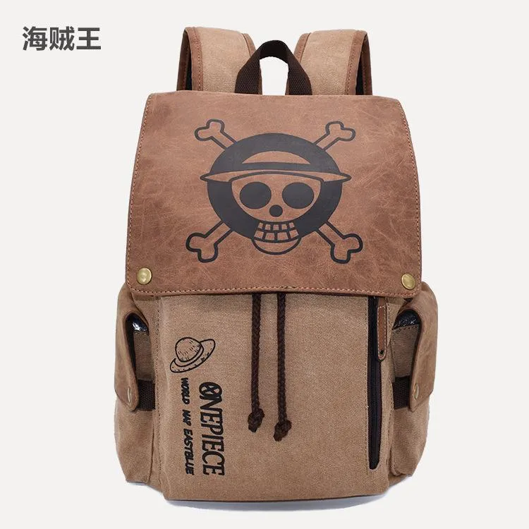 Cartoon Backpack One Piece Tokyo Ghoul Attack on Titan Fairy School Tassen Rucksack Laptop Shougers Bags Satchel Gifts342Q