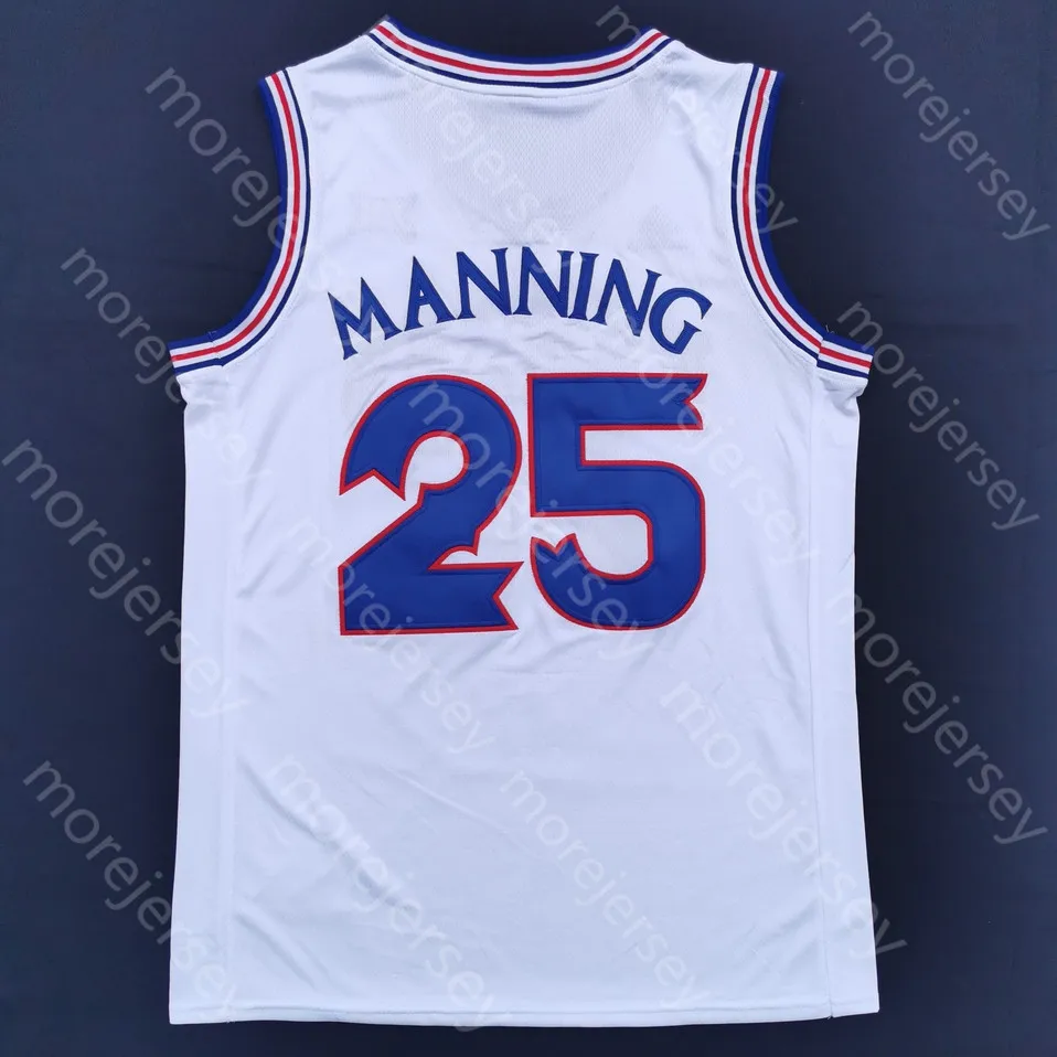 Maglie da basket 2020 New Kansas Jayhawks College Basketball Jersey NCAA 25 Danny Manning White All Stitched and Embroidery Men Youth Size