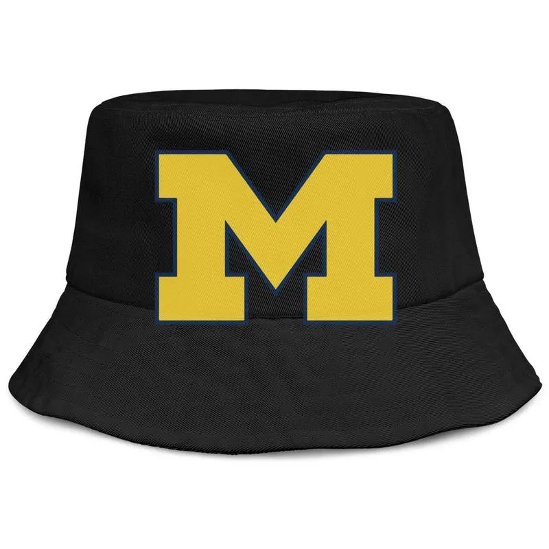 Michigan Wolverines Football Logo dla mężczyzn i kobiet Buckethat Custom Cute Bucket Baseballcap Mesh Logo9092641