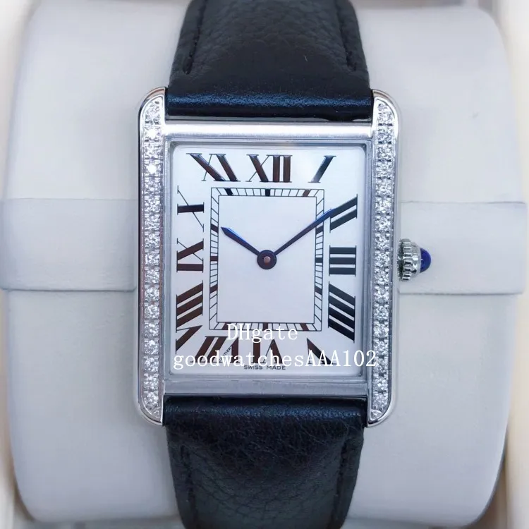클래식 시리즈 레이디스 시계 여자 시계 W1018355 화이트 다이얼 가죽 스트랩 밴드 vk quartz 크로노 그래프 작업 여성의 239x