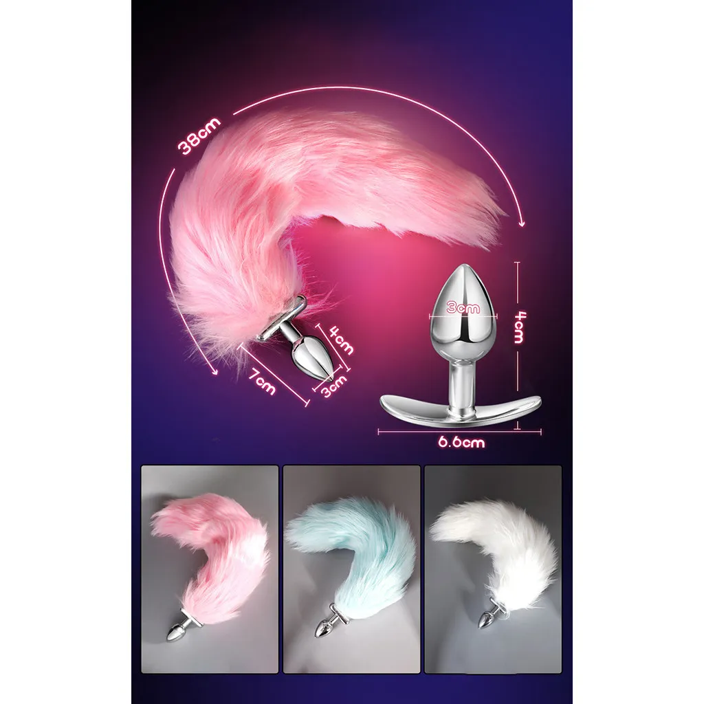 Stainless Steel LED Light Luminous Anal Plug Tail Fox... From Junlong03,  $12.38 | DHgate.Com