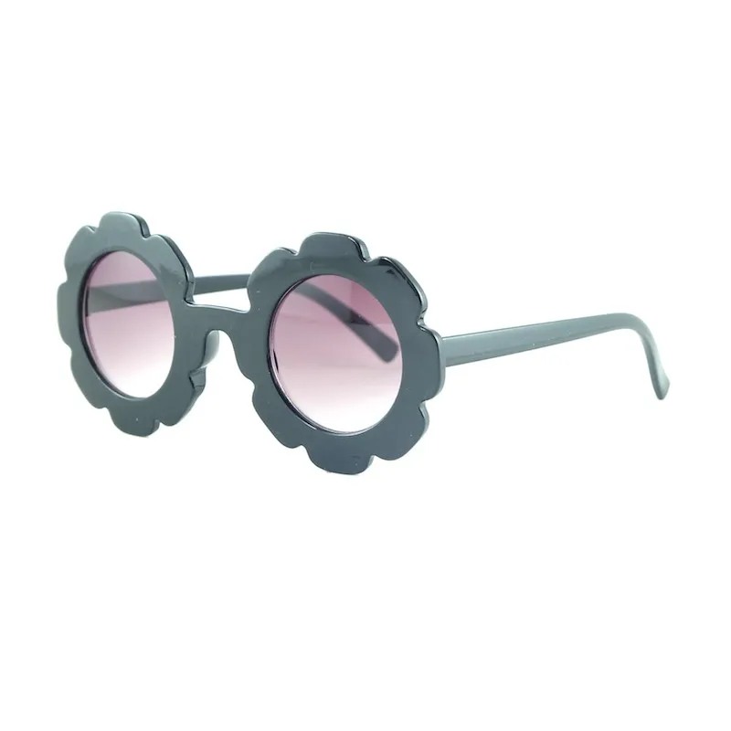 Ganze Sonne Blume Runde Nette Kinder Sonnenbrille UV400 Junge Mädchen Schöne Baby Brille Kinder Oculos de sol 15 Farben223Z