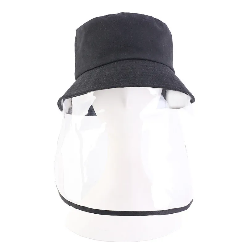 ユニセックスアダルトコットンバケット帽子漁師キャップ保護フェイスシールドアンチフォーグアンチフォグダストフォーフ風力防止ウードアセーフ6644660