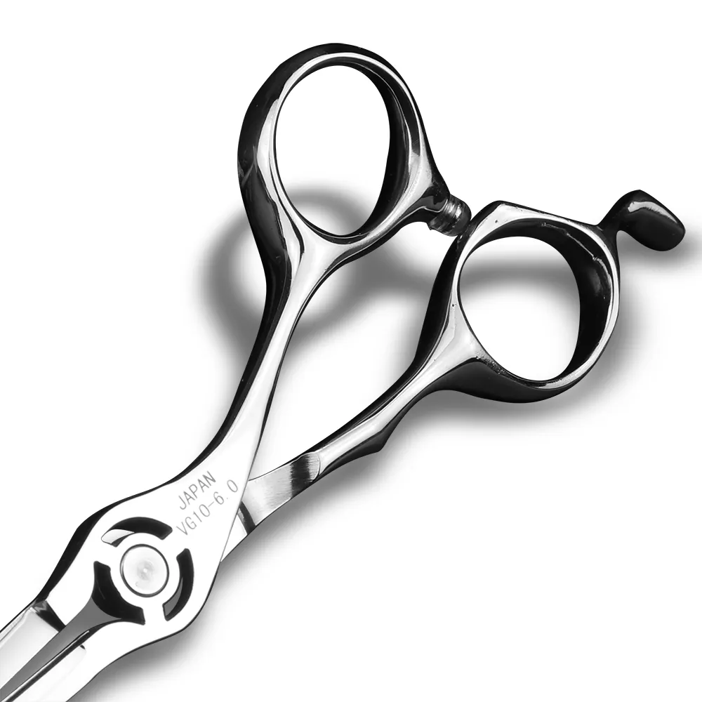XUAN FENG Cutout Barber Scissors 6 Inch Hair Scissors Japan VG10 Steel Cutting Shears High Quality Hairdressing Salon Tools2829980
