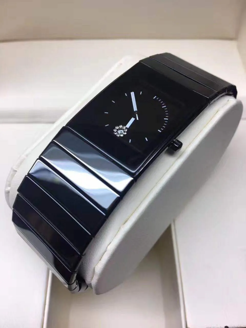 New fashion man watch quartz movement ceramic watch for man wrist watch black ceramic watches rd28227w