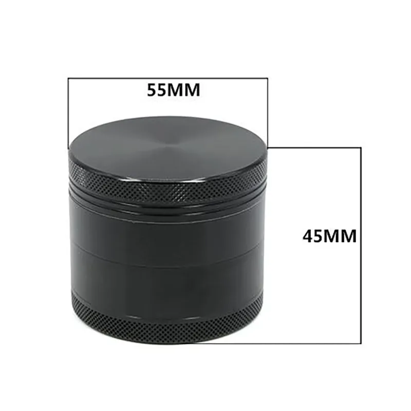 4 Layers Herb Grinder Aluminium Plate 55MM Hand Tobacco Smoking Accessories Cigarette Accessores