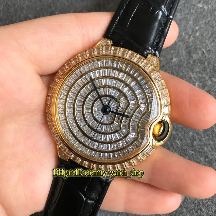 Лучшая версия HPI00511 WE902012 Gypsophila Diamonds Dial Japan Miyota 9015 Автоматические мужские часы Watch Diamd