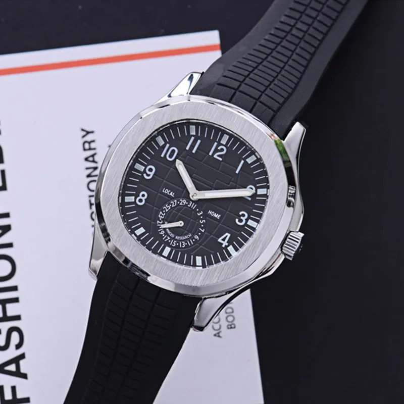 Nieuwe Collectie Sport 43mm Quartz Herenhorloge Dail Rubberen Band met Datum Hoge Kwaliteit Horloges 17 kleuren Watches230q
