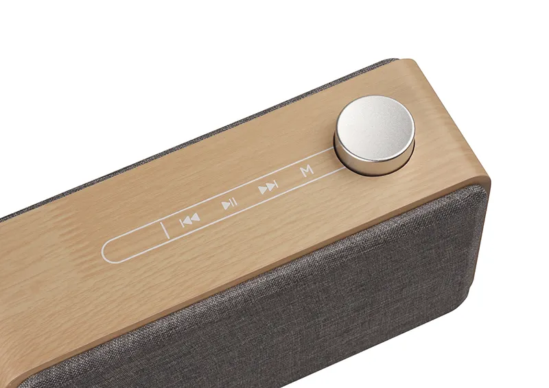 Alto-falante de madeira Bluetooth HiFi Caixa de madeira com botão de toque sem fio estéreo portátil Subwoofer Cartão TF USB MP3 Music Player para Cellp7048219