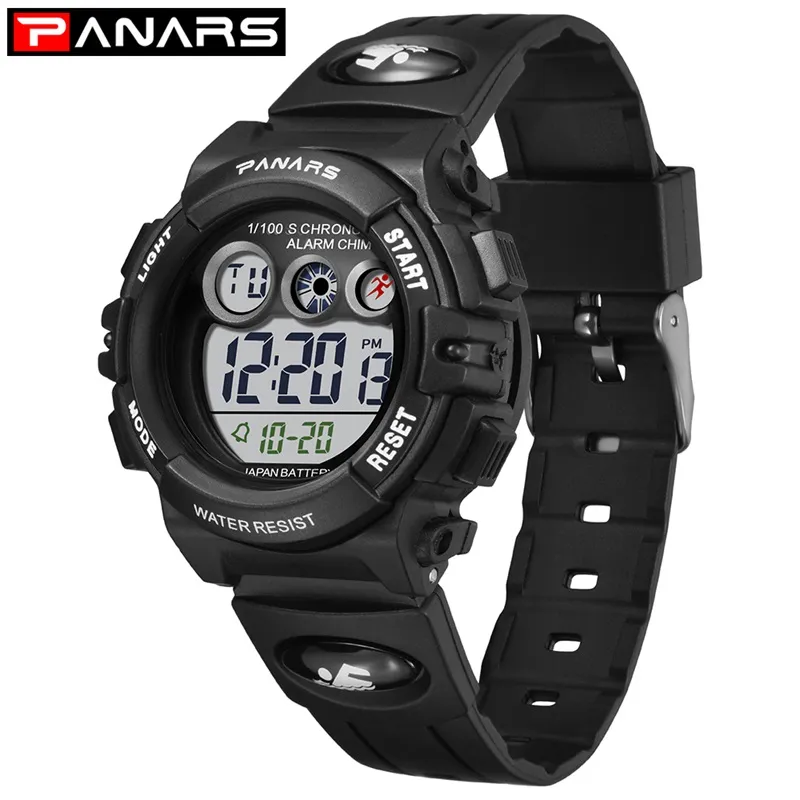 Panars Red Chic New Arrival Watches Colorful LED LED Back Light Digital Watch Electronic Swimming Girl Watches 8301D