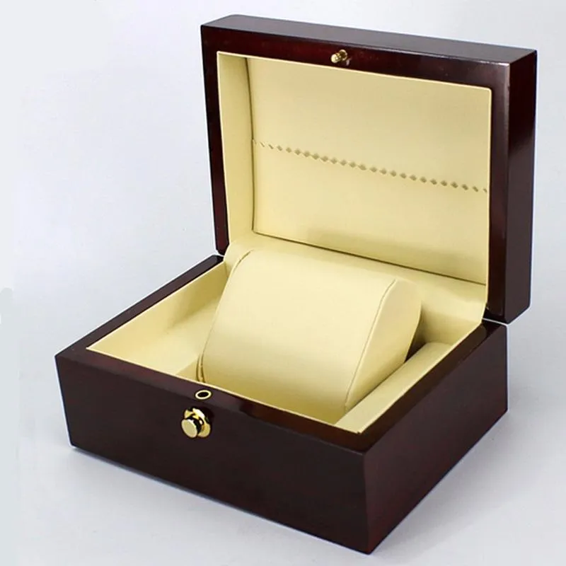 Boîte de montre-bracelet de luxe, étui en bois fait à la main, boîte-cadeau de bijoux, conteneur de rangement, support professionnel, organisateur de montres Display2172