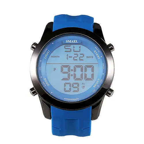 Nouveau SMAEL montres de sport coloré Montre numérique affichage LED montres décontractées hommes montres Montre Homme Relogios Masculino 1076331K