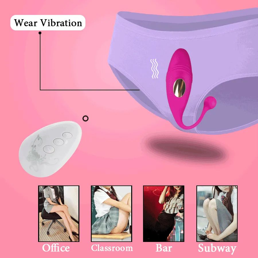 Flxur remoto remoto remoto vibrando bola vaginal g ponto clitóris estimulador silicone dildo vibrador calcinha adulto brinquedo sexual para as mulheres t191213