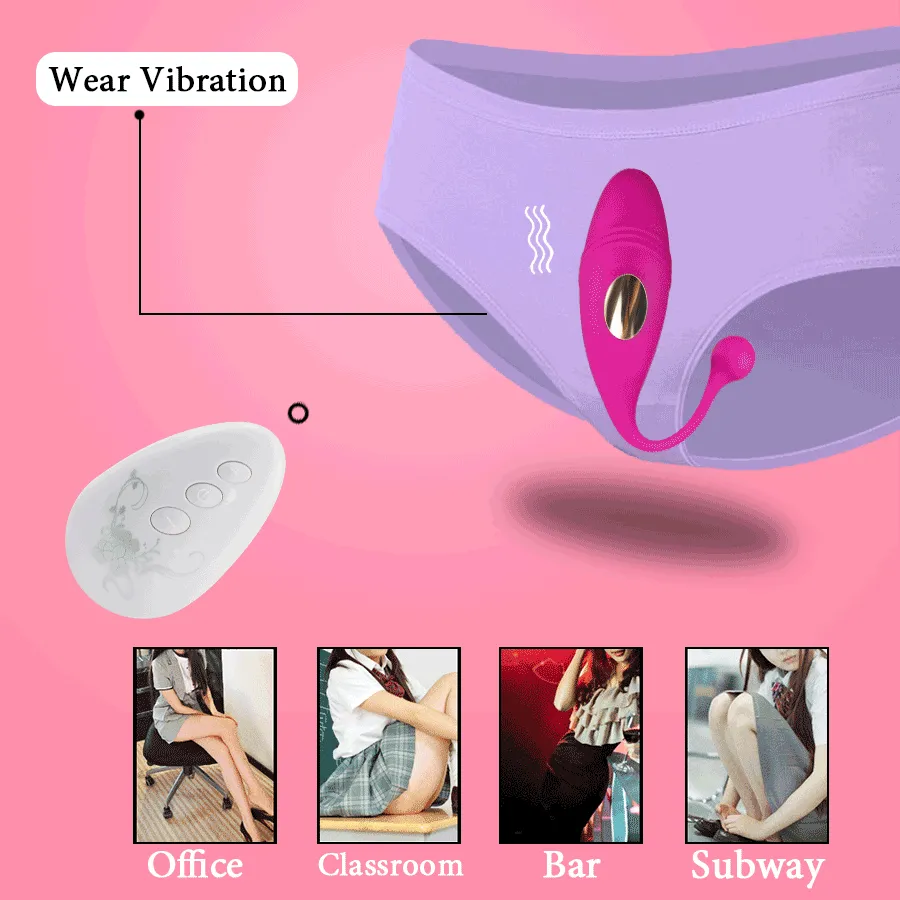 FLXUR Wireless Remote Vibrating Vaginal Ball G Spot Clitoris Stimulator Silicone Dildo Vibrators Panties Adult Sex Toy for Women T191213