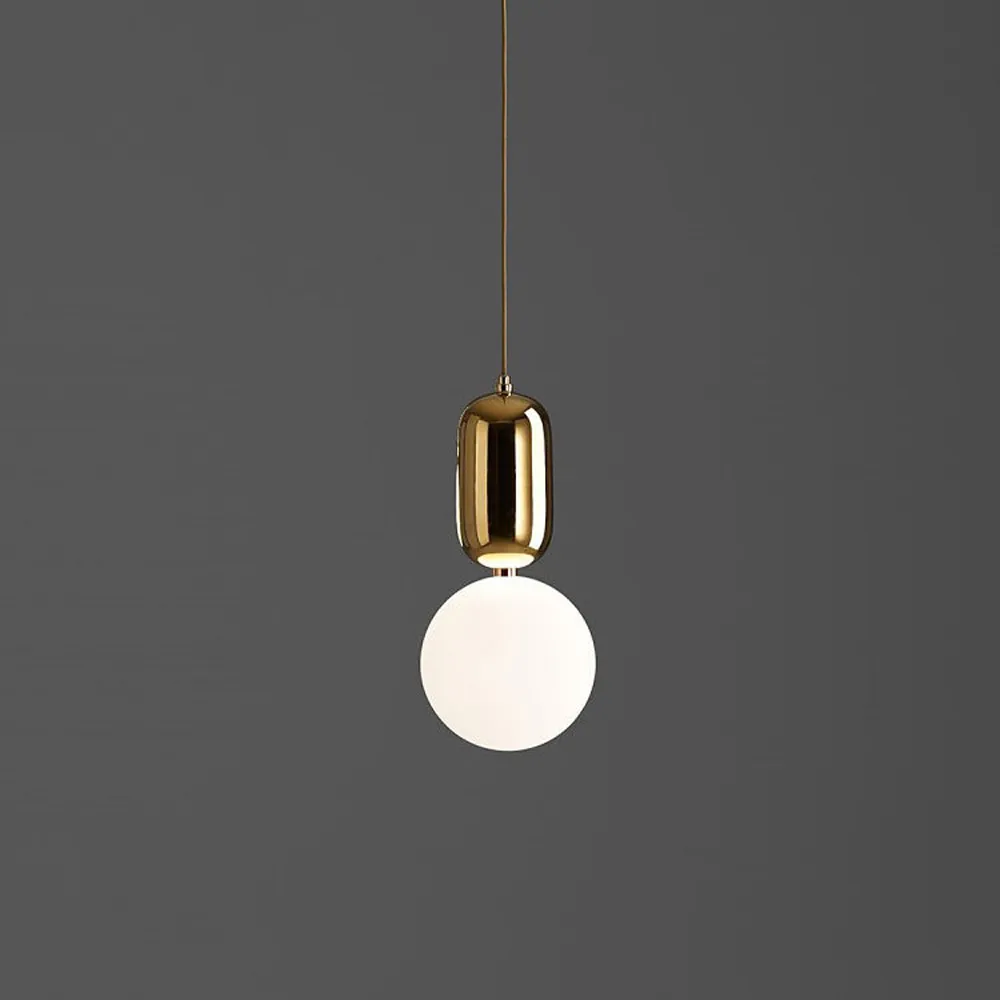 Moderne Nordic Melk Wit Glazen Bal Hanglamp met Planten Pot voor Eetkamer Foyer Bar Lobby Suspension Opknoping Lamp314n