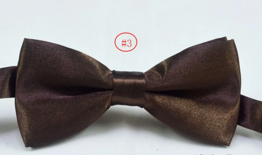 Barnbågar 9 4 5cm 32 färger Justera spännen fast färg Bowknot Occupational Bowtie för Baby Kid Bow Tie Christma194Z