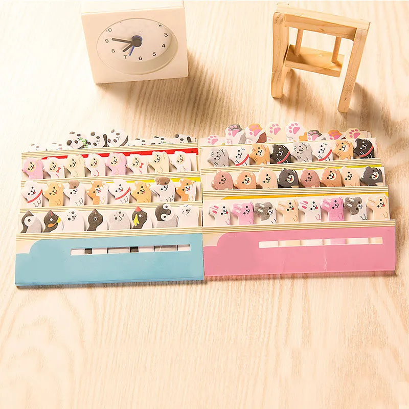 Kawaii Memo Pad Bookmarks Creative Cute Animal Sticky Notes Index Posted It Planner Stationery School Supplies Paper Stickers