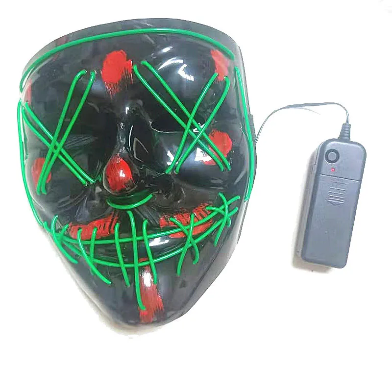 LED-lichtfeestmaskers grappig uit het Purge-verkiezingsjaar Ideaal voor Festival Cosplay Halloween Costume2740