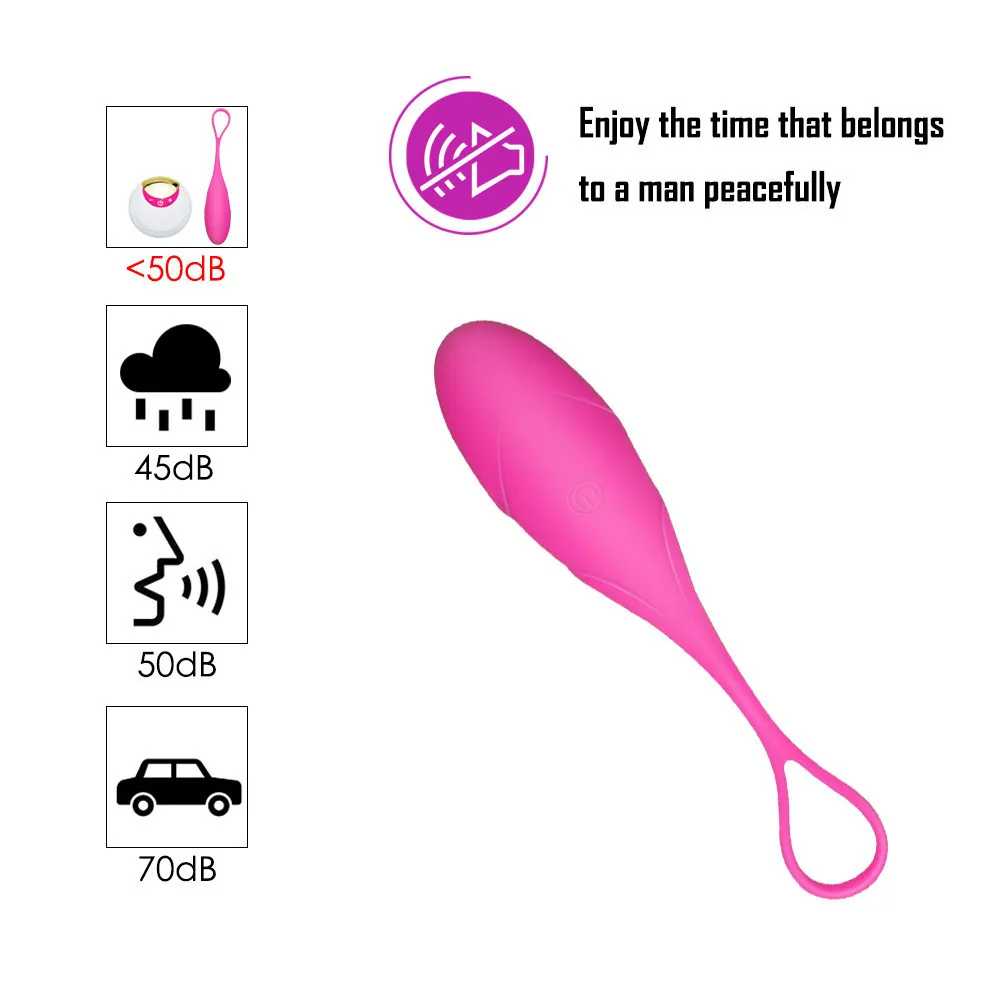 Love Wireless Potenti vibrazioni a 10 modalità Telecomando Uovo vibrante G-Spot Vibratore Giocattolo del sesso le donne C19010501