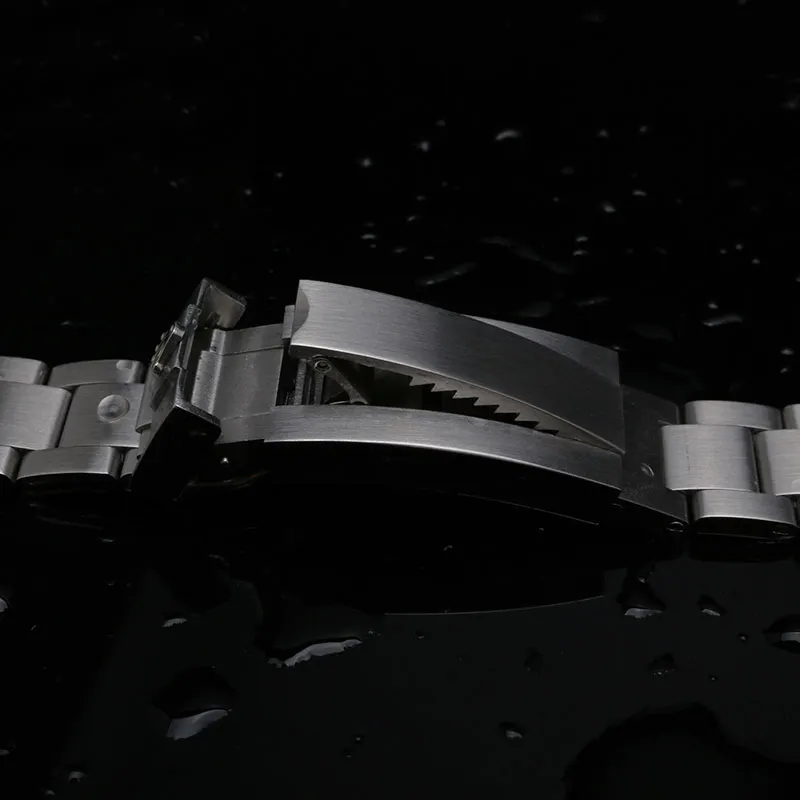 Regardez des accessoires 20 mm 21 mm The Grind Arenaceous Men Curbed Watch Band Band Bracelet en acier inoxydable pour Submariner8729932