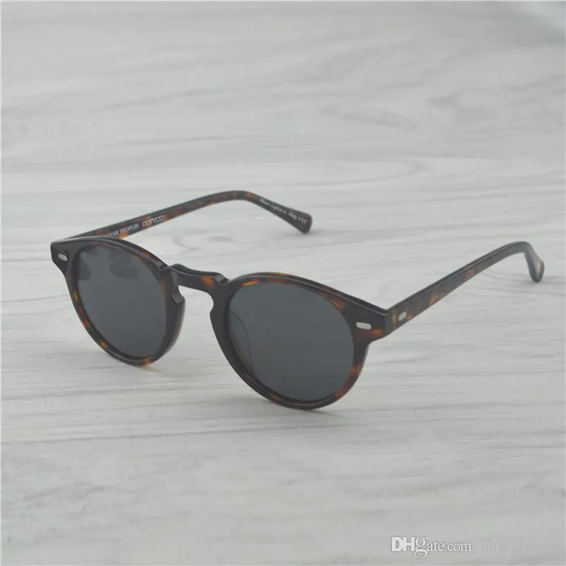 Whole-Gregory Peck Diseñador de la marca hombres mujeres Gafas de sol oliver Vintage Polarizs OV5186 retro Gafas de sol gafas de sol OV 5186261t
