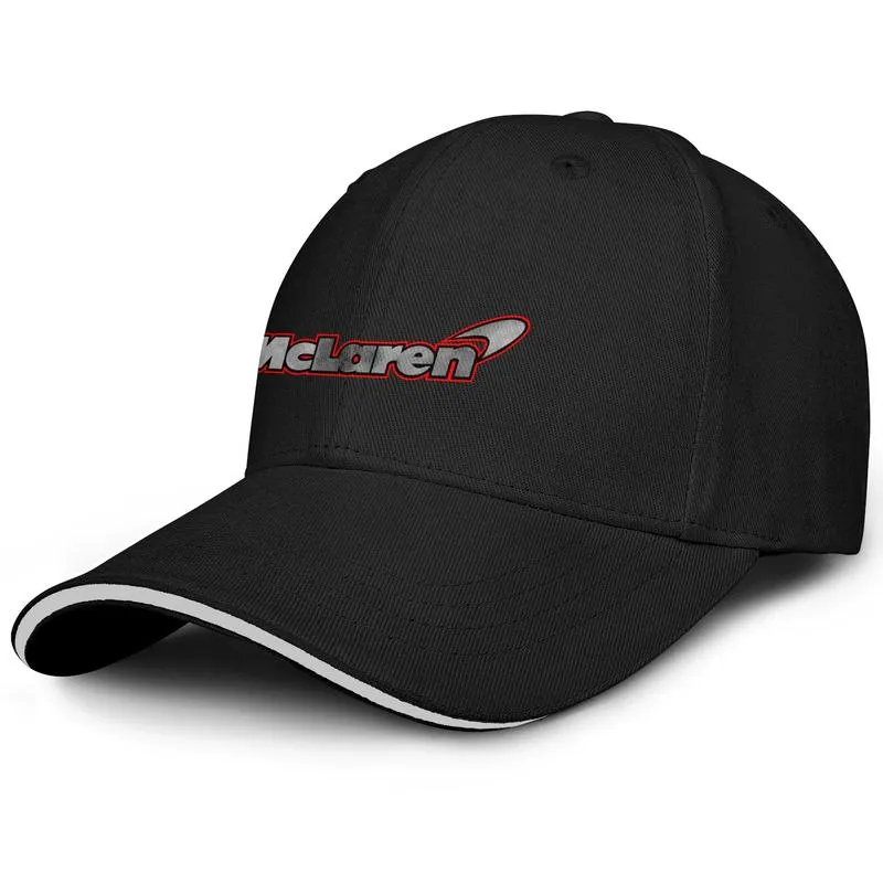 للجنسين مكلارين سيارات الشعار الأسود للأزياء للأزياء شطيرة البيسبول قبعة رجعية سائق شاحنة كلاسيكية تستخدم McLaren Logo 8149383