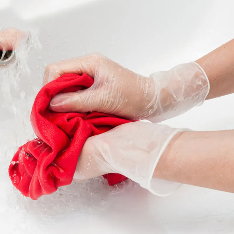PACK使い捨てPVC透明手袋保護防止防止防止手袋キッチン食器洗い防水保護手袋S M L X2066710