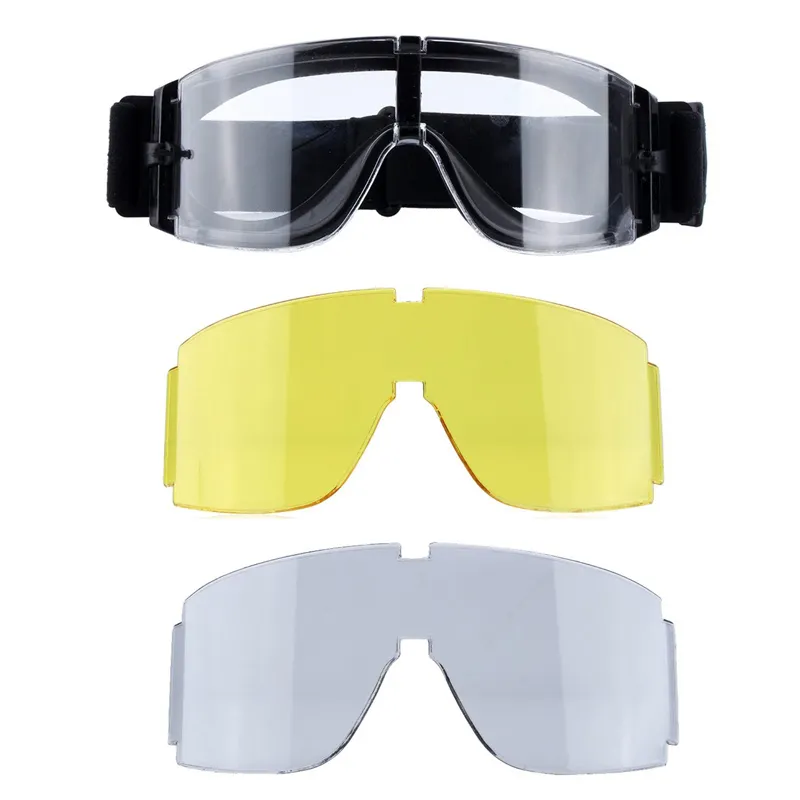 Ao ar livre tático tiro esportes óculos de caça engrenagem engrenagem airsoft óculos de óculos de sol ciclismo x800 estilo no02-008