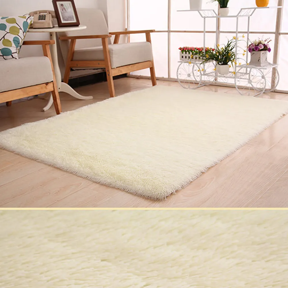 120x160cm Large Plush Shaggy Thicken Soft Carpet Area Rug Floor Mats For Dining Living Room Bedroom Home Office266y